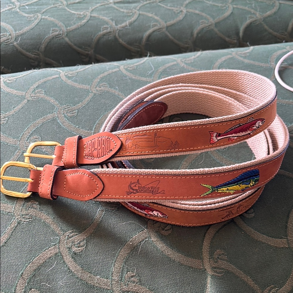 Two Embroidered Belts NWT Size 46